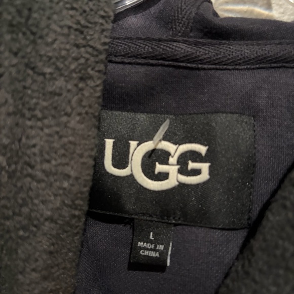 Ugg Myley Sherpa Hoodie Grey SZ L - Picture 10 of 14